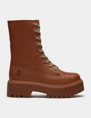 Bota Arriba del tobillo Botas con plataforma Stone Street Mid para Mujer Café TB0A5SAHEM6 de Piel para mujer