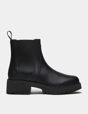 Bota Arriba del tobillo Botas Chelsea Carnaby Row para Mujer Negro TB0A2KC7W02 de Piel para mujer