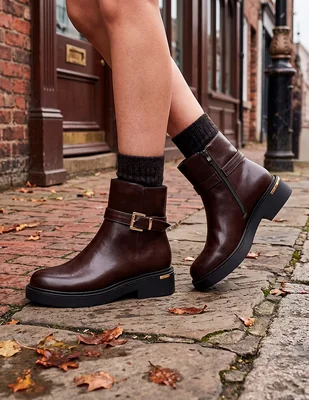 Bota Arriba del tobillo Trendy de Sintético para mujer