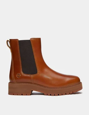 Bota Arriba del tobillo Bota Chelsea Britton Drive para Mujer Café TB0A2KK2EM4 de Piel para mujer