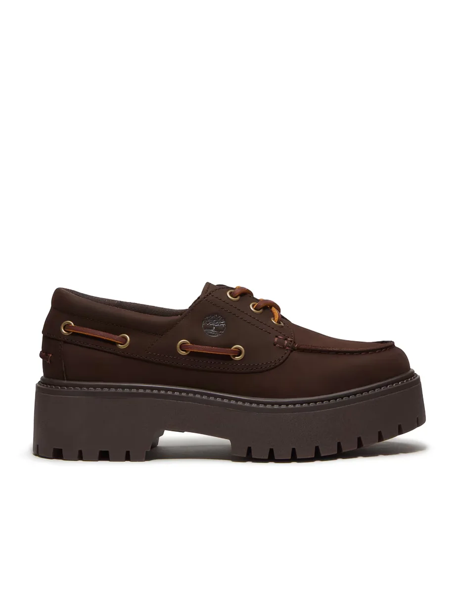 Mocasín de piel para mujer
