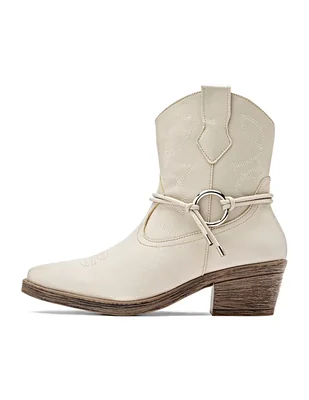 Bota cowboy Arriba del tobillo de Sintético para mujer