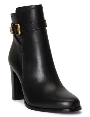 Bota al tobillo de piel para mujer
