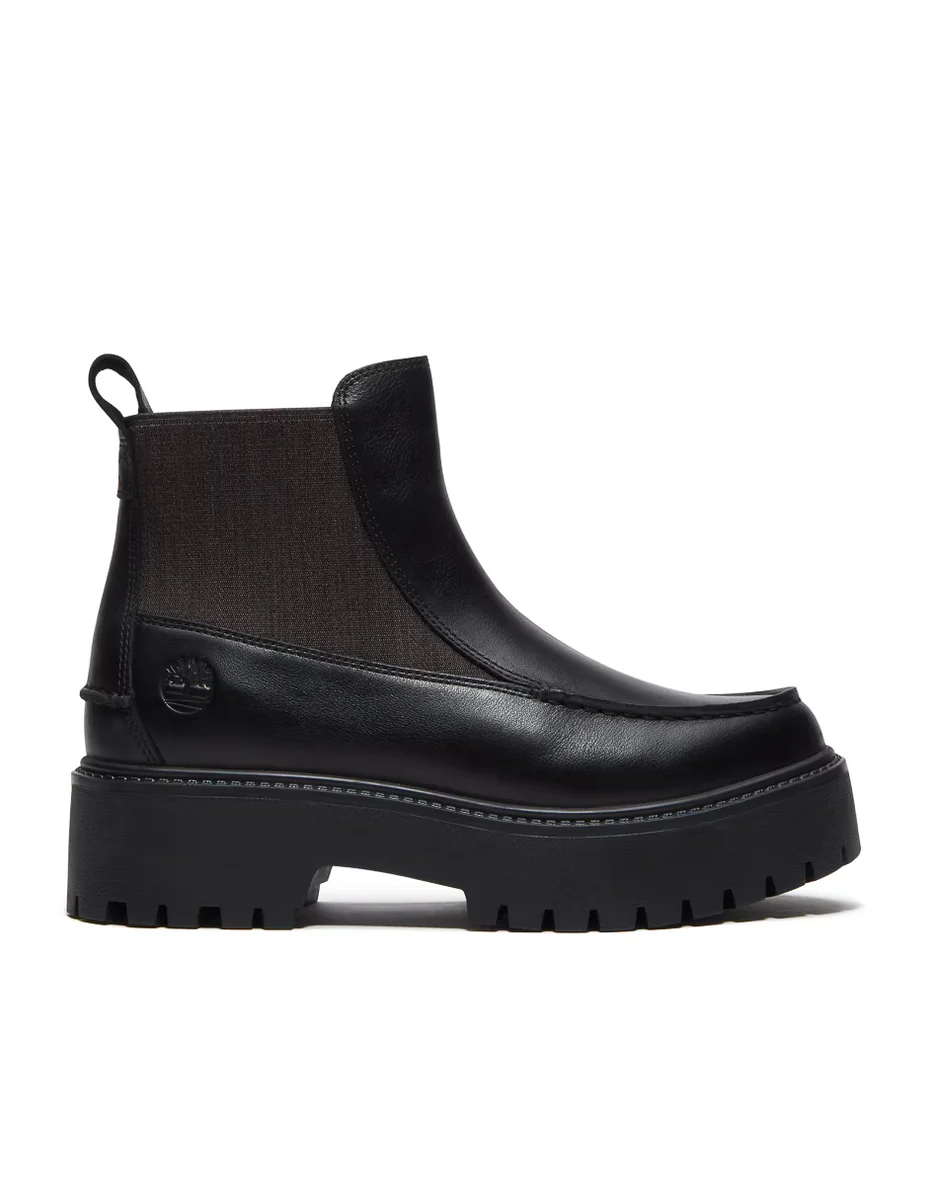 Bota al tobillo de piel para mujer