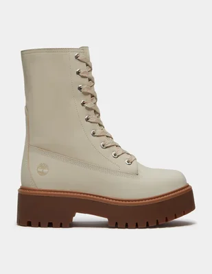 Bota Arriba del tobillo Botas con plataforma Stone Street Mid para Mujer Beige TB0A5SAHEN7 de Piel para mujer