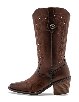 Bota cowboy Media pierna de Sintético para mujer