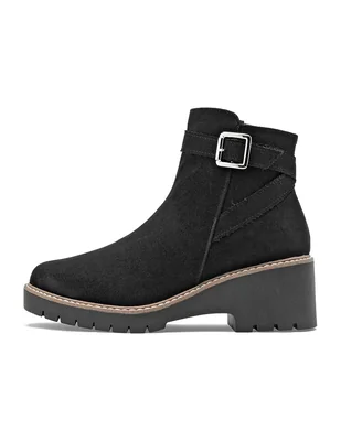 Bota combat Arriba del tobillo de Textil para mujer