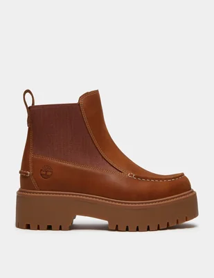 Bota Arriba del tobillo Botas Chelsea con plataforma Stone Street para Mujer Amarillo TB0A5TGPEN1 de Piel para mujer