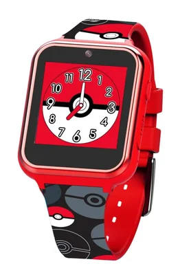 Reloj inteligente Accutime Pokémon Pokeball con pantalla táctil para niños rojo