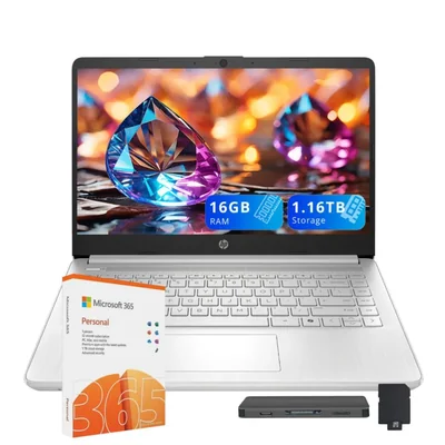 Portátil HP Stream 14" N150 16 GB RAM 116 TB SSD Windows 11 Plata