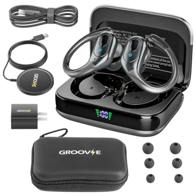 Audífonos inalámbricos Groove 80H con hasta 80 h de reproducción impermeables IPX7