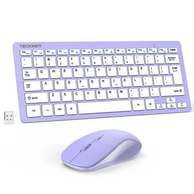 Teclado y Ratón Inalámbrico TECKNET 2.4 GHz Silencioso 1600 DPI