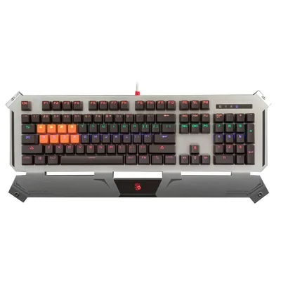 Teclado gamer Bloody B740 con cable óptico retroiluminación LED