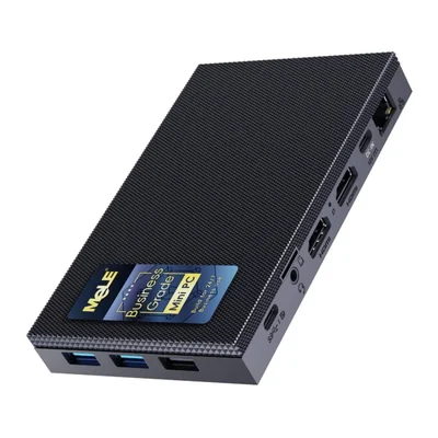 Mini PC MeLE N150 16 GB 512 GB sin ventilador 4C 3.6 GHz
