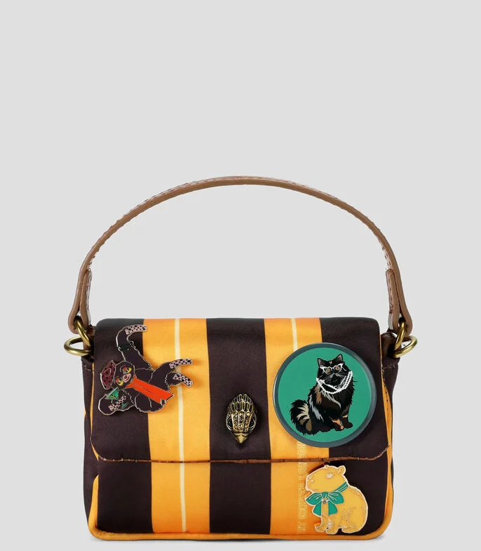 Bolsa Crossbody con rayas Mujer