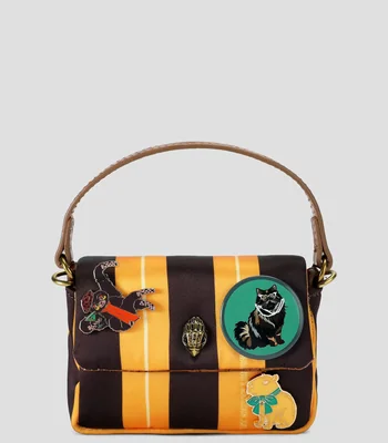 Bolsa Crossbody con rayas Mujer