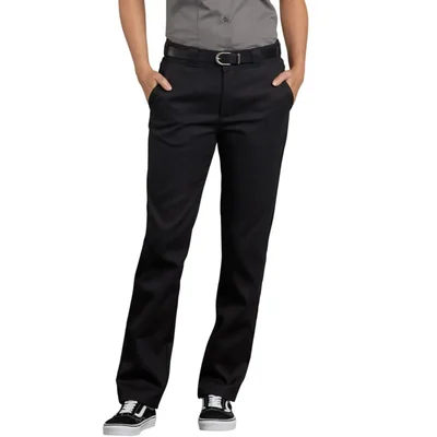 Pantalones Dickies Flex Slim Fit para mujer negro talla 6 (regular)