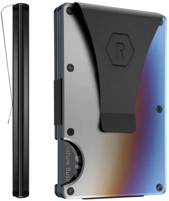 BILLETERA The Ridge Burnt Titanium para hombre con protección RFID