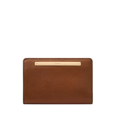 Cartera Fossil Liza de Cuero 13 cm x 9 cm Marrón