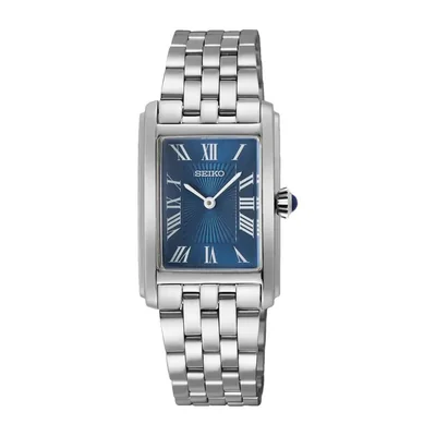 Reloj SEIKO SWR085P1 con esfera azul y acero inoxidable resistencia al agua de 50 m