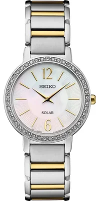 Reloj SEIKO SUP469 Solar de Madreperla Bicolor para Mujer