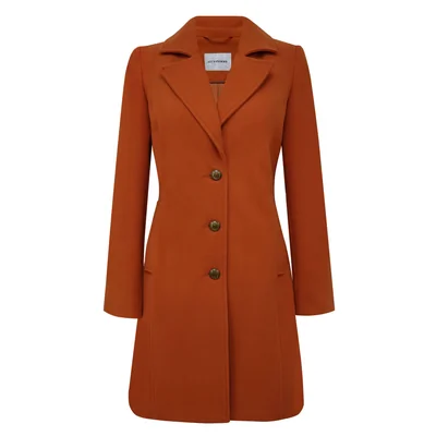 Abrigo 3/4 Naranja Terracota para Mujer City Femme