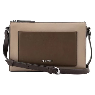 Bolsa Crossbody Beige Combinado Nine West para Mujer