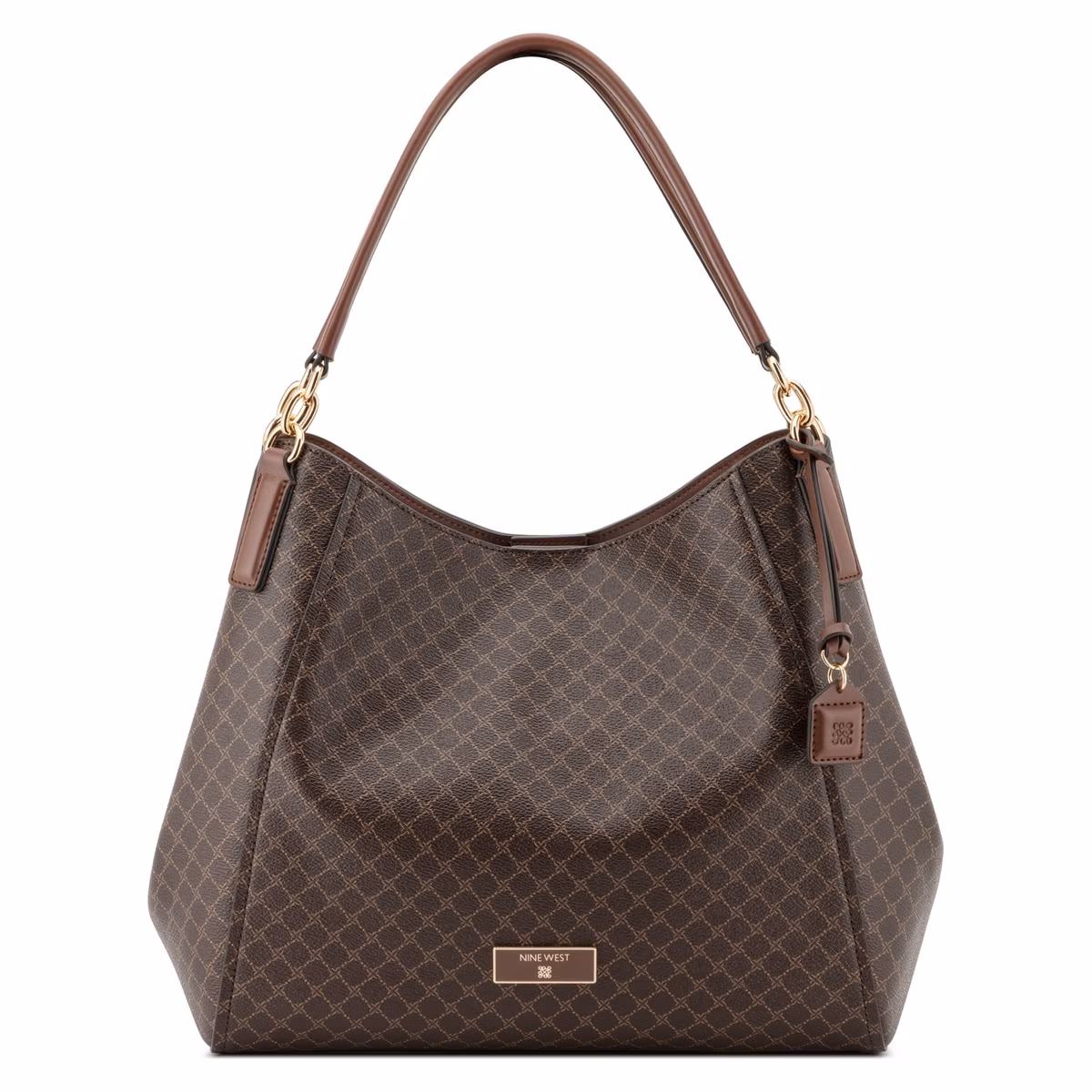 Bolsa Shoulder Bag Café Combinado Nine West para Mujer