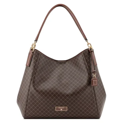 Bolsa Shoulder Bag Café Combinado Nine West para Mujer