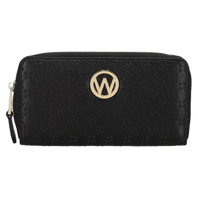 Cartera Zip Around Westies Negro