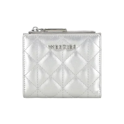 Cartera Bi-Fold Plata Westies para Mujer
