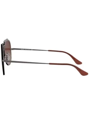 Anteojos Lentes Sol Ray Ban Blaze Aviator RB3584N Degrade marrón/metal 61-13