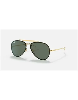 Lentes Anteojos de Sol Ray Ban Blaze Aviator RB3584N Clásico dorado/verde 58-13
