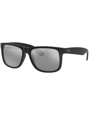 Lentes Anteojos de Sol Ray Ban Justin RB4165 Espejo negro mate/plateado 54-16
