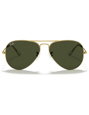 Lentes Anteojos de Sol Ray Ban Aviator RB3025 L0205 58-14 Clásico dorado/verde