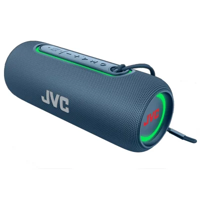 Bocina Jvc Bluetooth Luz Rgb 20w Usb Auxiliar 5 Horas Sp-pa5bta Color Azul