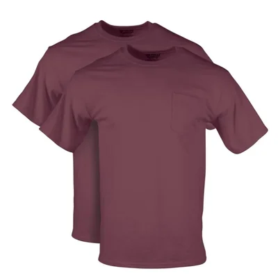 CAMISETA Gildan Dryblend Workwear Pack de 2 Granate XXL