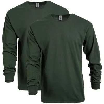 Camiseta Gildan G5400 Pack de 2 Verde Bosque Talla M