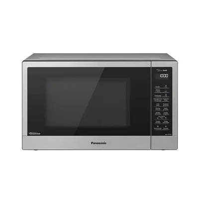 Horno Microondas Panasonic Inverter Y Grill 2 En 1 Modelo Nn-gt67ksrph Capacidad De 1.1 Pies Cúbicos Plateado