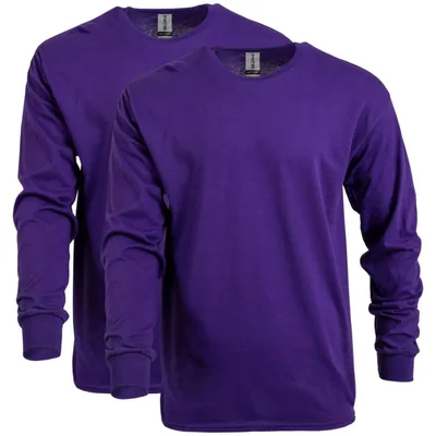 Camiseta Gildan G5400 2 unidades morado talla grande EE. UU.