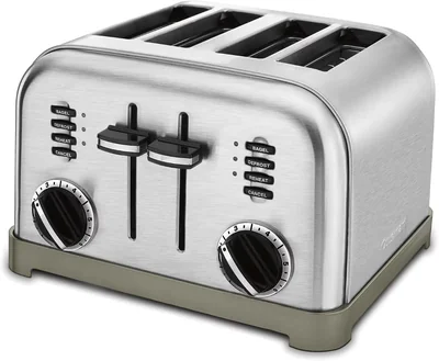 Cuisinart Cpt-180 Tostador De Metal Para 4 Panes Stainless Steel
