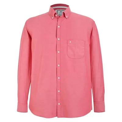 Camisa talla extra Michel blanc roja con boton down