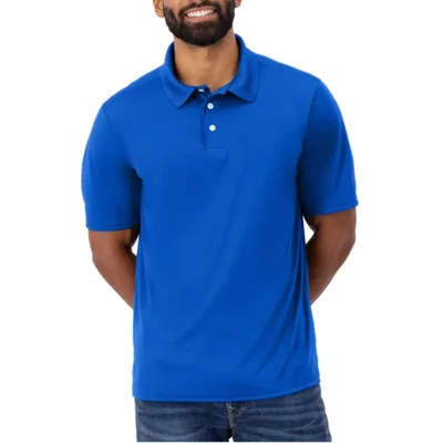 Polo Hanes Cool DRI Azul Real Profundo Talla Mediana
