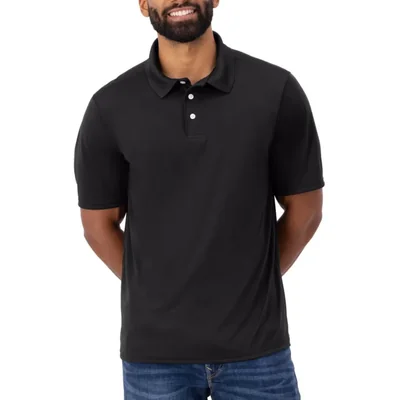 Camisa Polo Hanes Mediana Negra Cool Dri Performance