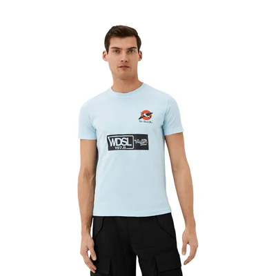 PLAYERA DIESEL T DIEGOR C11 BEACH AZUL PARA HOMBRE