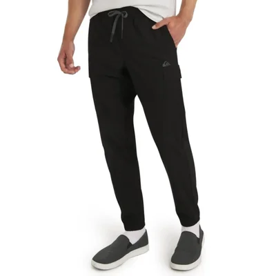 Pantalón Jogger Cargo Tejido Negro Mediano Quiksilver