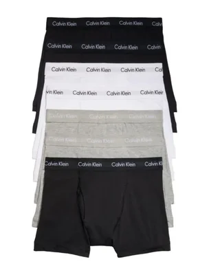 Trunk Calvin Klein de algodón elástico para hombre paquete de 7 unidades talla L