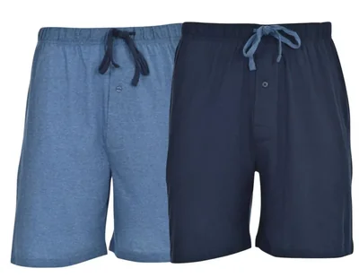 Pantalones cortos Hanes XXL azul jaspeado/azul profundo pack de 2