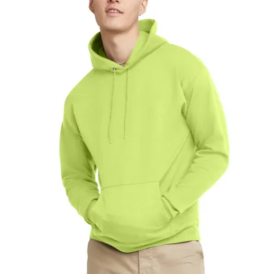 Sudadera Hanes 2XL Verde de Seguridad EcoSmart