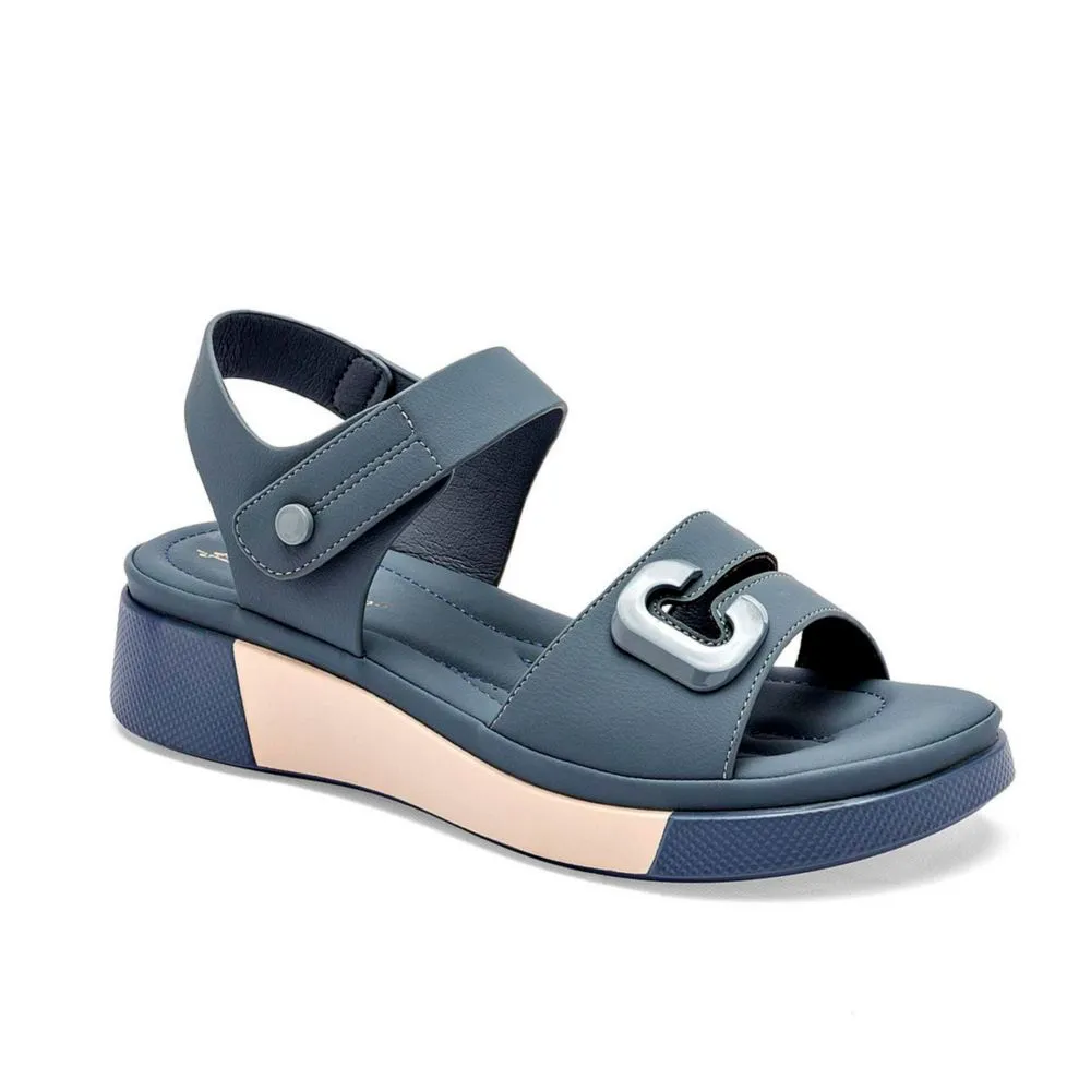 Been Class sandalia plataforma para mujer azul cod 140273-E